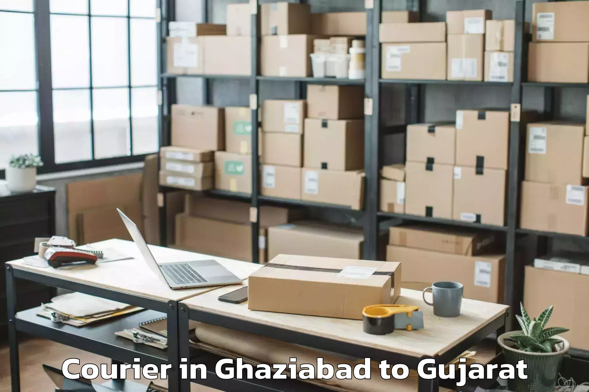 Easy Ghaziabad to Hazira Port Courier Booking